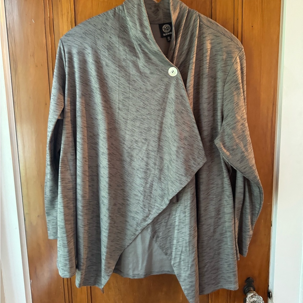 Asymmetrical open sweater